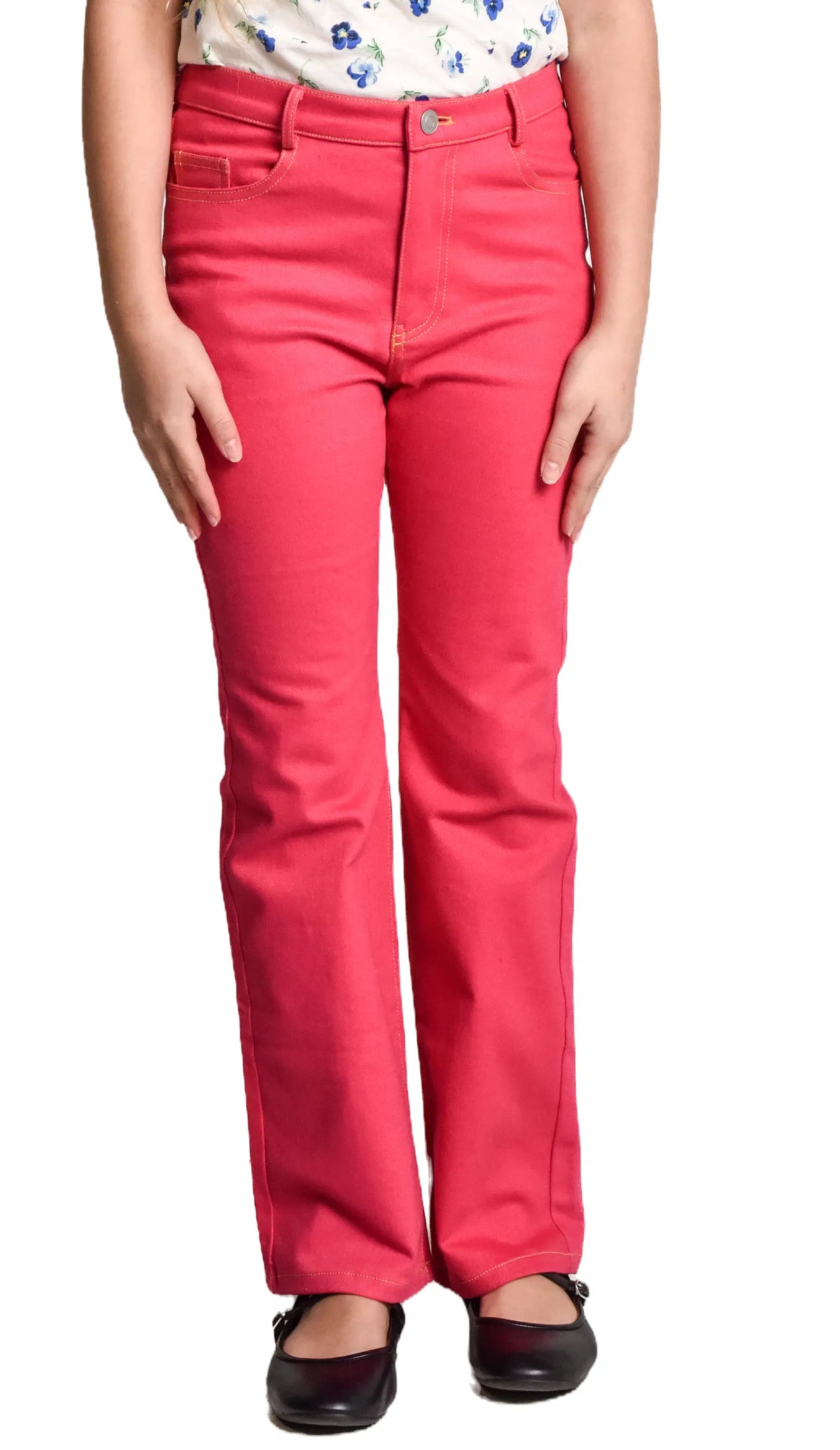 Fuchsia Color Jeans