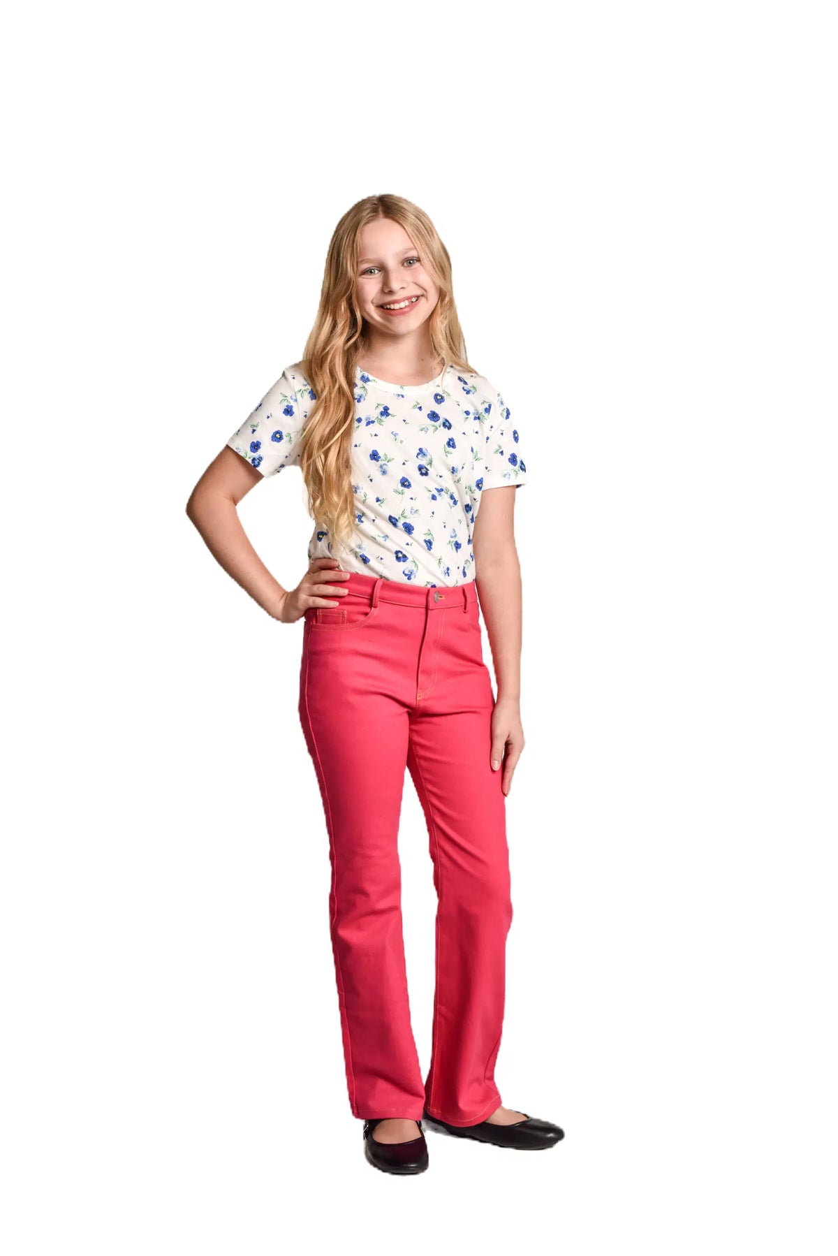 Fuchsia Color Jeans